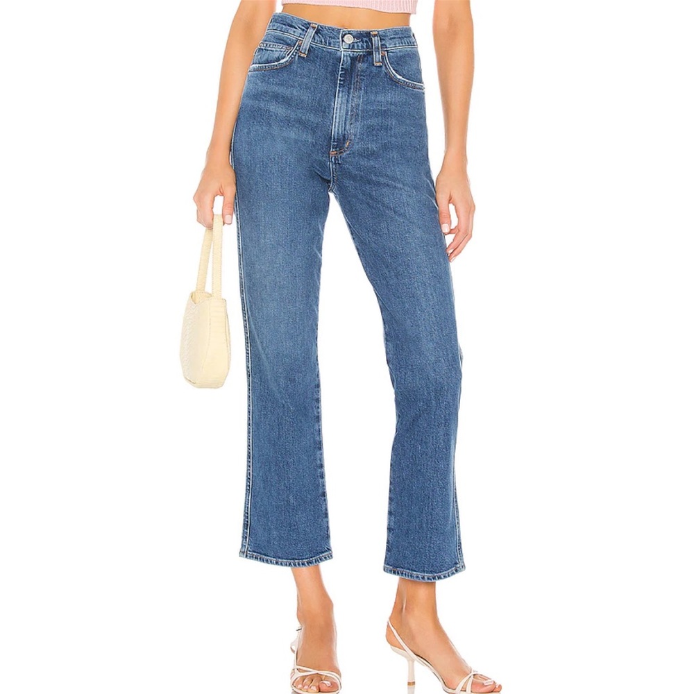 Agolde Pinch Waist High Rise Kick in Subdued